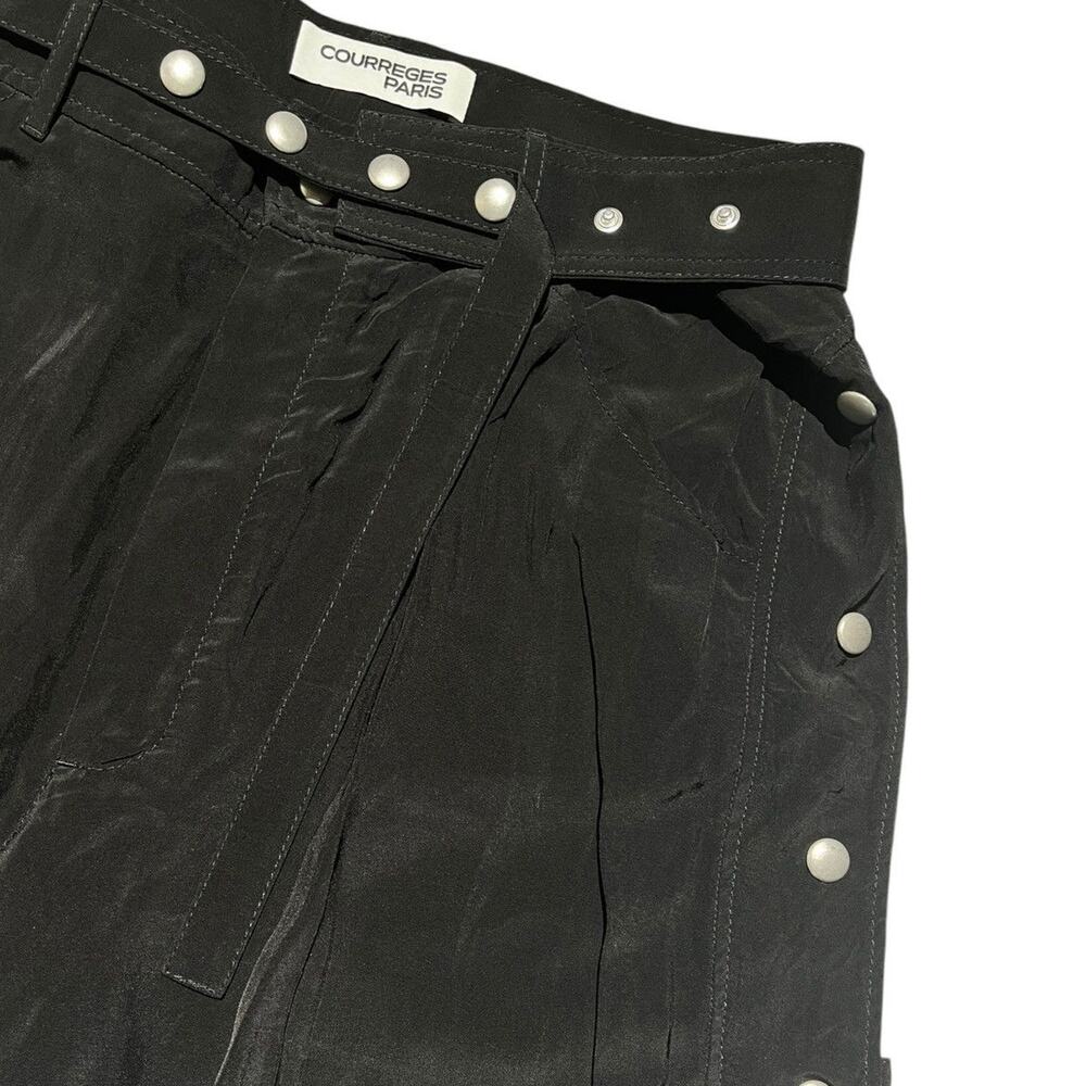 Adjustable Waist Snap Button Flared Pant - image 2